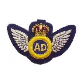 AIR DISPATCHER ARM BADGE SILVER WINGS