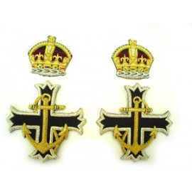Royal Naval Chaplain’s Scarf badges (King's Crown)