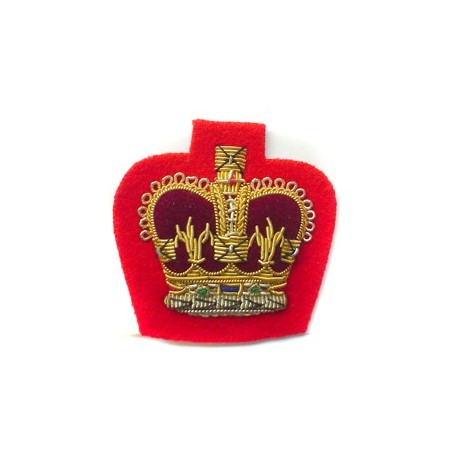 BAHAMAS POLICE CROWN ON NAVY OR RED 1 1/4"