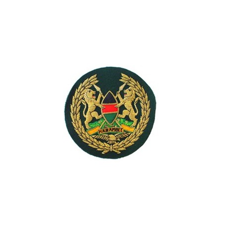 KENYAN AIR FORCE ARM BADGE IN GILT WIRE