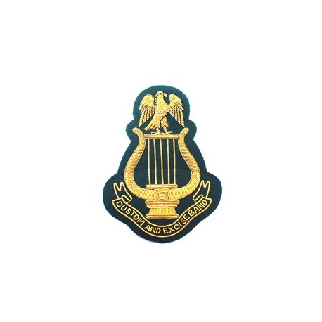 NIGERIAN CUSTOMS AND EXCISE BAND ARM BADGE