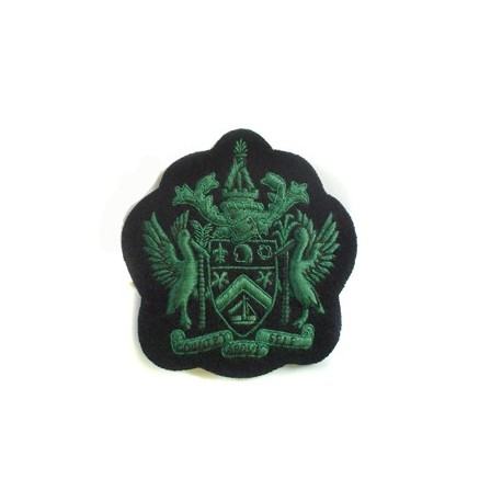 ST. CHRISTOPHER & NEVIS DEFENCE FORCE ROYAL ARMS BADGE