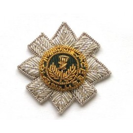 SCOTS GUARDS BERET STAR (SILVER)