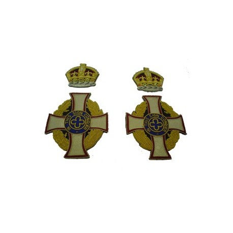 Royal Army Chaplain’s Scarf Badges with King's Crown